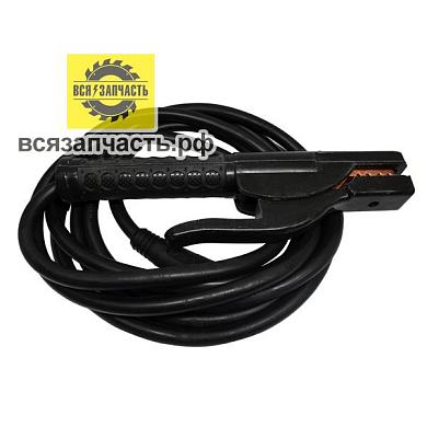 Сварочный кабель, байонетный соединитель Ø 10 мм, сечение кабеля 18 мм2, длина 4 м, держатель электрода средней мощности