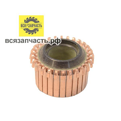 Коллектор для якоря 28 ламели, крючки подняты, подорожный 34х29х14,5х14х18,5х22