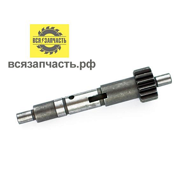 Вал шестерня для дрели-миксера ИНТЕРСКОЛ КМ-1000Э, КМ-60/1000Э, 15 зубьев