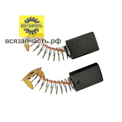 Электроугольная щетка 5х11х17 пружина, пятак-уши, отстрел 1 подходит для МАКИТА (аналог) СВ-302