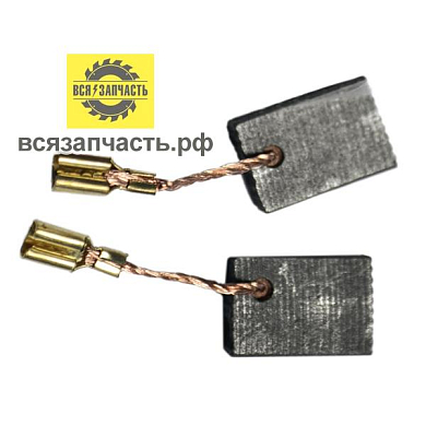 Электроугольная щетка 5х10х14 поводок, клемма-мама малая, отстрел 1 подходит для МАКИТА (аналог) СВ 325 VZ