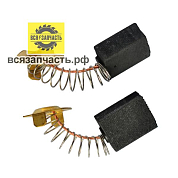 Электроугольная щетка 8х14х17,5 пружина, пятак-уши, отстрел 1 HITACHI Н-22 (в коробке)