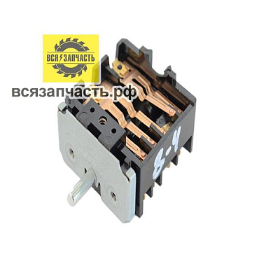 Переключатель для электроплиты МЕЧТА, ЗЛАТА 5 позиций 8 контактов ПМ-16-5-01 (аналог ПМ-16-5-05)