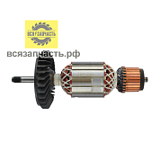 BOSCH/ Якорь для УШМ BOSCH GWS 20-180, 20-230 (L-205 мм, D-54 мм, резьба М10 (шаг 1.0 мм)) VZ