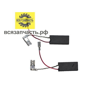 Электроугольная щетка 7х11х25 два поводка с одним выходом для датчика, разъем мама, угл. для перфоратора ИНТЕРСКОЛ п-40/1100Э VZ