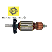 Якорь для электрорубанка REBIR IE-5709 (L-178.5 мм, D-43 мм, шпонка)