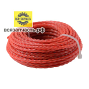 Леска триммерная AEZ серии DUO TWIST сечение - витой квадрат, 4,00мм (15 м) стикер