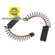 Электроугольная щетка 5х6,3х16 пружина-пятак для дрели ПЕРМЬ (Ритм, ПНППК) МЭС 300