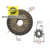 Конические шестерни для УШМ BOSCH GWS 6-115, 6-125, 8-125