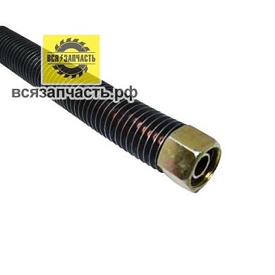 Трубка нагнетательная для воздушного компрессора, длиной 200 мм, резьба на гайках - 16 мм, ø - 8 мм, Ø - 10 мм