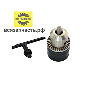 Патрон цельнометалический ключевой для дрели 1/2, Ø 1,5-10 мм