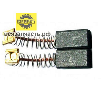 Электроугольная щетка 6,4х7,4х12 пружина квадрат, пятак-зацеп, отстрел 1 для перфоратора для HITACHI DH24 VZ