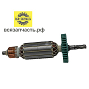 Якорь для электролобзика подходит для МАКИТА (аналог) JV0600 (L-157 мм, D-31.5 мм, 5 зубов, наклон вправо)