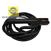 Сварочный кабель, байонетный соединитель Ø 10 мм, сечение кабеля 18 мм2, длина 4 м, держатель электр