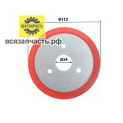 Кольцо фрикциона снегоуборщика на металлической основе п/у D-114/94, посад. d-25, между отв.-39,5 VZ
