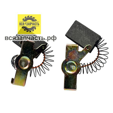 Электроугольная щетка 8х16х25 пружина, прямоуг-пятак уши для электропилы ПАРМА-М