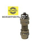 Соединитель пластиковых трубок под шланг ёлочка Ø 6х6 мм с креплением под гайку