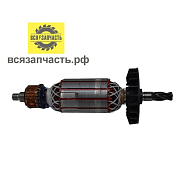 Якорь для перфоратора ИНТЕРСКОЛ П-24/650ЭР (s/n 428.****) (L-153 мм, D-35 мм, 4 зуба, наклон вправо)