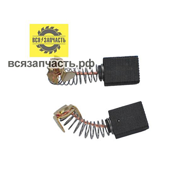 Электроугольная щетка 6х11х14 пружина, пятак-уши STERN