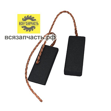 Электроугольная щетка 5,0х13,5х33 без корпуса, с пружиной для электродвигателя SMC стиральной машины VZ