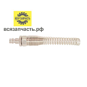 Штуцер быстросъемный RAPID/Ёлочка Ø 12 мм с креплением под гайку с защитной пружиной