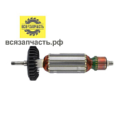 Якорь для УШМ подходит для МАКИТА (аналог) 9556C (L-165 мм, D-32 мм, резьба М6 (шаг 1.0 мм))