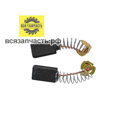 Электроугольная щетка 6х10х17 Пружина, пятак-уши для УШМ GREAPO PQA 180c 1200 Вт