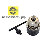 Патрон цельнометалический ключевой для дрели 3/8, Ø 1,5-10 мм