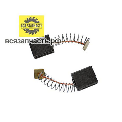 Электроугольная щетка 6х11х16 пружина, пятак прямоугольный для дисковой пилы STERN CS 160