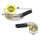 Электроугольная щетка 5х11х16.5 пружина, пятак, отстрел подходит для МАКИТА (аналог) СВ-304 в коробке VZ