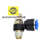 Пневмофитинг цанговый с регулировкой под шланг Ø 10 мм/M1/4