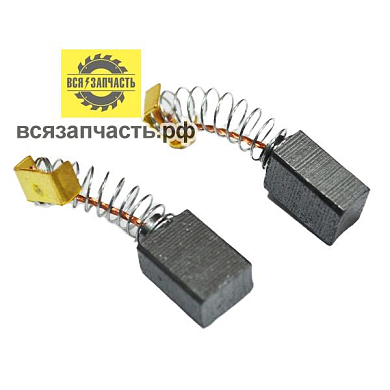 Электроугольная щетка 7х10х14 мм поводок, пятак-уши, пружина для электротриммера CHAMPION ET-1001A, ET-1002A VZ