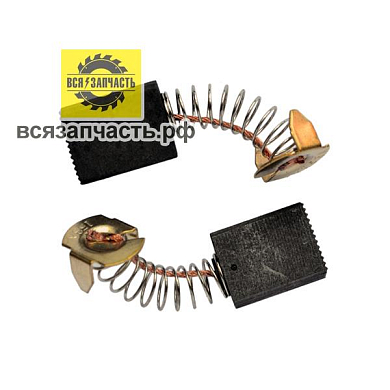 Электроугольная щетка 6,5х13,5х18 пружина, пятак-уши, отстрел 1 подходит для МАКИТА (аналог) СВ-153А