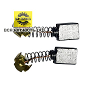 Электроугольная щетка 5х8х10 пружина, пятак-уши для электролобзика ИНТЕРСКОЛ МП-100 VZ