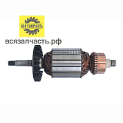 Якорь для электрорубанка REBIR IE 5708 M (L-198 мм, D-54 мм, резьба М10 (шаг 1.5 мм))