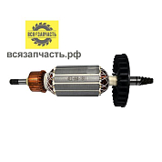Якорь для полировальной машины подходит для МАКИТА (аналог) 9227CB (L-195 мм, D-41 мм, 6 зубов, наклон влево)