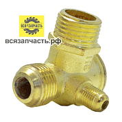 Обратный клапан, резьба 10х19х21 мм для воздушного компрессора BRAIT КМR-2200/70, КМR-2200/100, КМR-3000/100 VZ