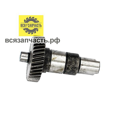 Вал-шестерня для дисковой пилы REBIR IE-5107 G, 2 малые лыски (нового образца)