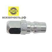 Штуцер быстросъемный QUICK RELEASE/Ёлочка Ø 6 мм с креплением под гайку