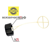 Крышка топливного бака для бензокосы КИТАЙ ø 37 мм