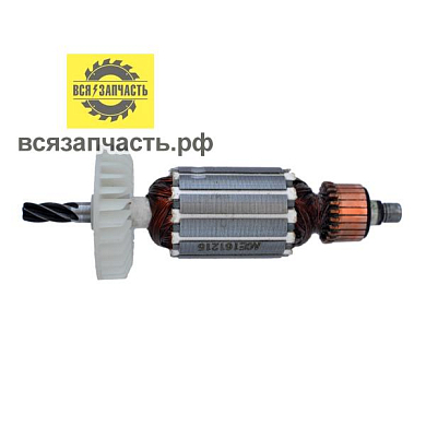 Якорь для перфоратора HITACHI DH 24PC3 (L-148.5 мм, D-35.5 мм, 5 зубов, наклон вправо)