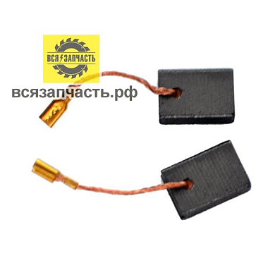 Электроугольная щетка 6х11х16 поводок,клемма-мама для УШМ ИНТЕРСКОЛ 125/1100, DENZEL AG 125/1100 VZ