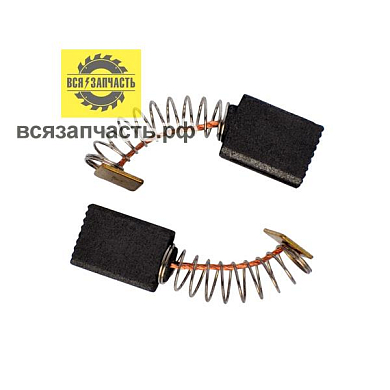 Электроугольная щетка 5х9х12 пружина, квадр. пятак