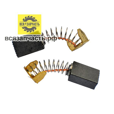 Электроугольная щетка 5,8х10х14,5 пружина, пятак-уши,отстрел 1 подходит для МАКИТА (аналог) СВ 100 VZ