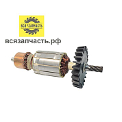 Якорь для электропилы ИНКАР 16Ц (L-198.5 мм, D-50 мм, 6 зубов, наклон вправо)