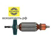 Якорь для дрели подходит для МАКИТА (аналог) HP1620 ULTRA PRO (L-155 мм, D-32 мм, 4 зуба, наклон влево)