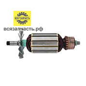Якорь для электрорубанка ИНТЕРСКОЛ Р-110/1100М (L-159 мм, D-43 мм, резьба М10 (шаг 1.5 мм))