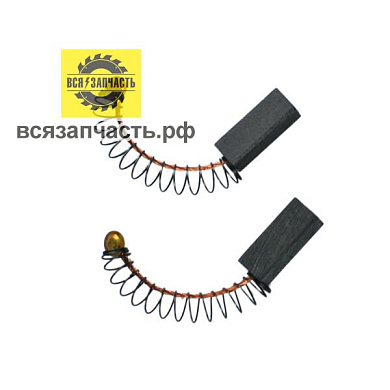 Электроугольная щетка 6х6,3х16 пружина-пятак для дрели РИТМ МЭС-280 VZ