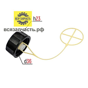 Крышка топливного бака для бензокосы КИТАЙ ø 40 мм