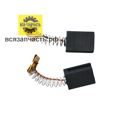 Электроугольная щетка 6х12х16 пружина, клемма, уши -вверх для префоратора КИТАЙ 1400-1800 Вт VZ